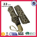 China Fabricante Fábrica de Alta Qualidade OEM Promocional Leopard Print Umbrella Automatic Abrir e Fechar